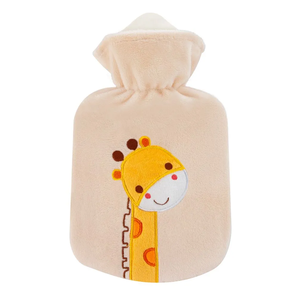 0.8 Litre Sanger Hot Water Bottle with Giraffe Cover