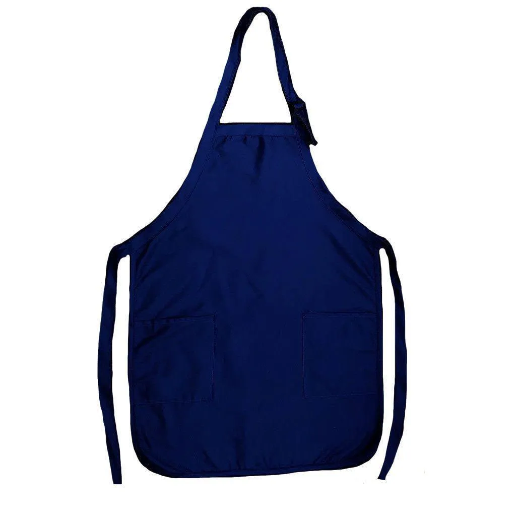 1 Dozen Full Adult Size Bib Aprons With 2 Waist Pockets Plain Solid Colors Kitchen Cook Chef Waiter Crafts Garden Wholesale Bulk