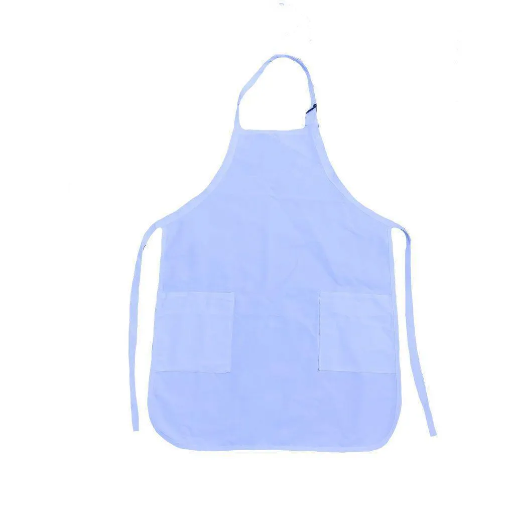 1 Dozen Full Adult Size Bib Aprons With 2 Waist Pockets Plain Solid Colors Kitchen Cook Chef Waiter Crafts Garden Wholesale Bulk