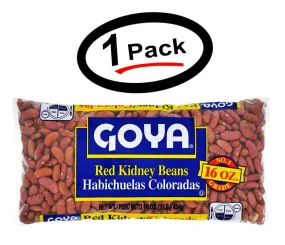 1 Goya Red Kidney Beans Dry 1Lb (1 Pack)