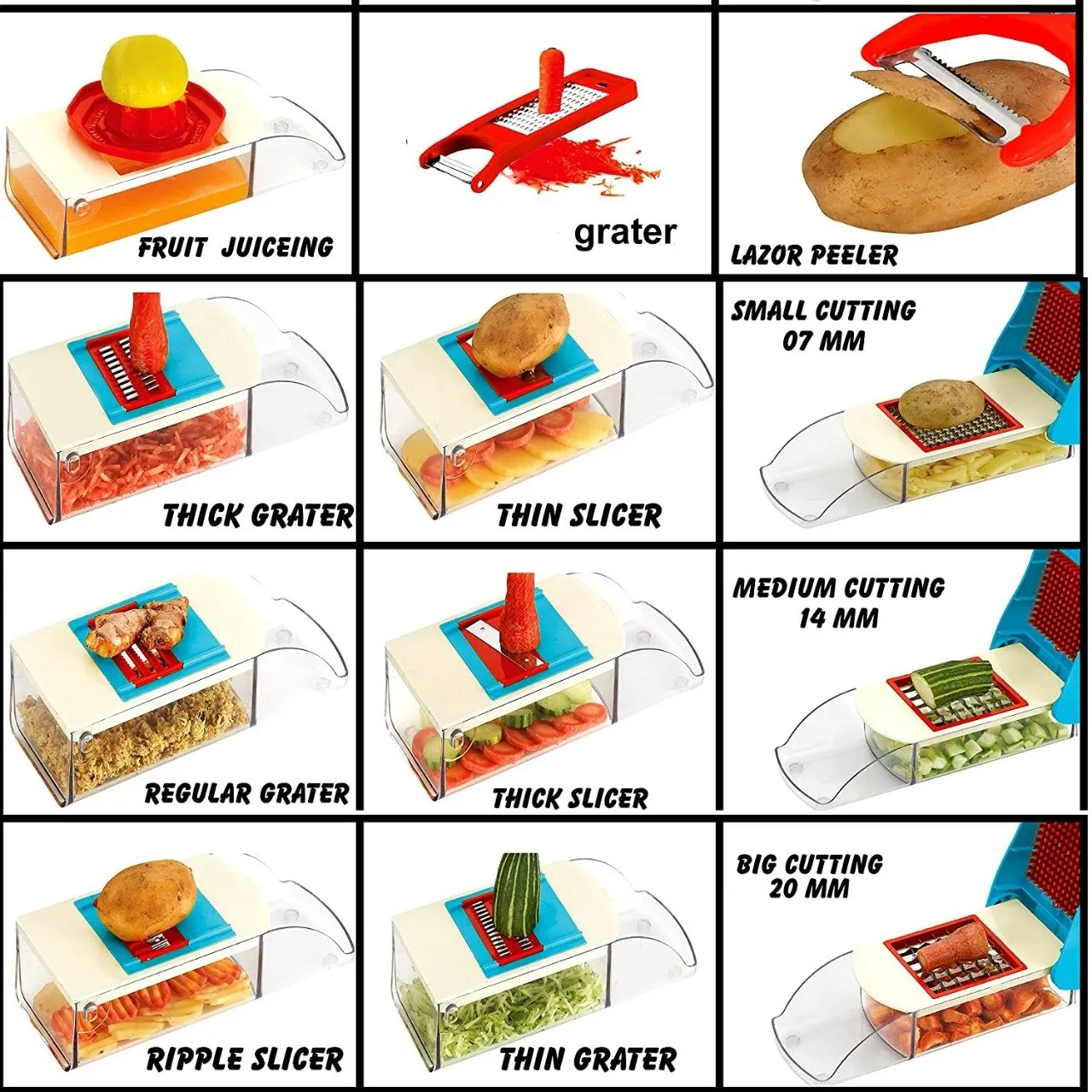 173 Kitchen Multipurpose Slice&Dice and Potato Slicer