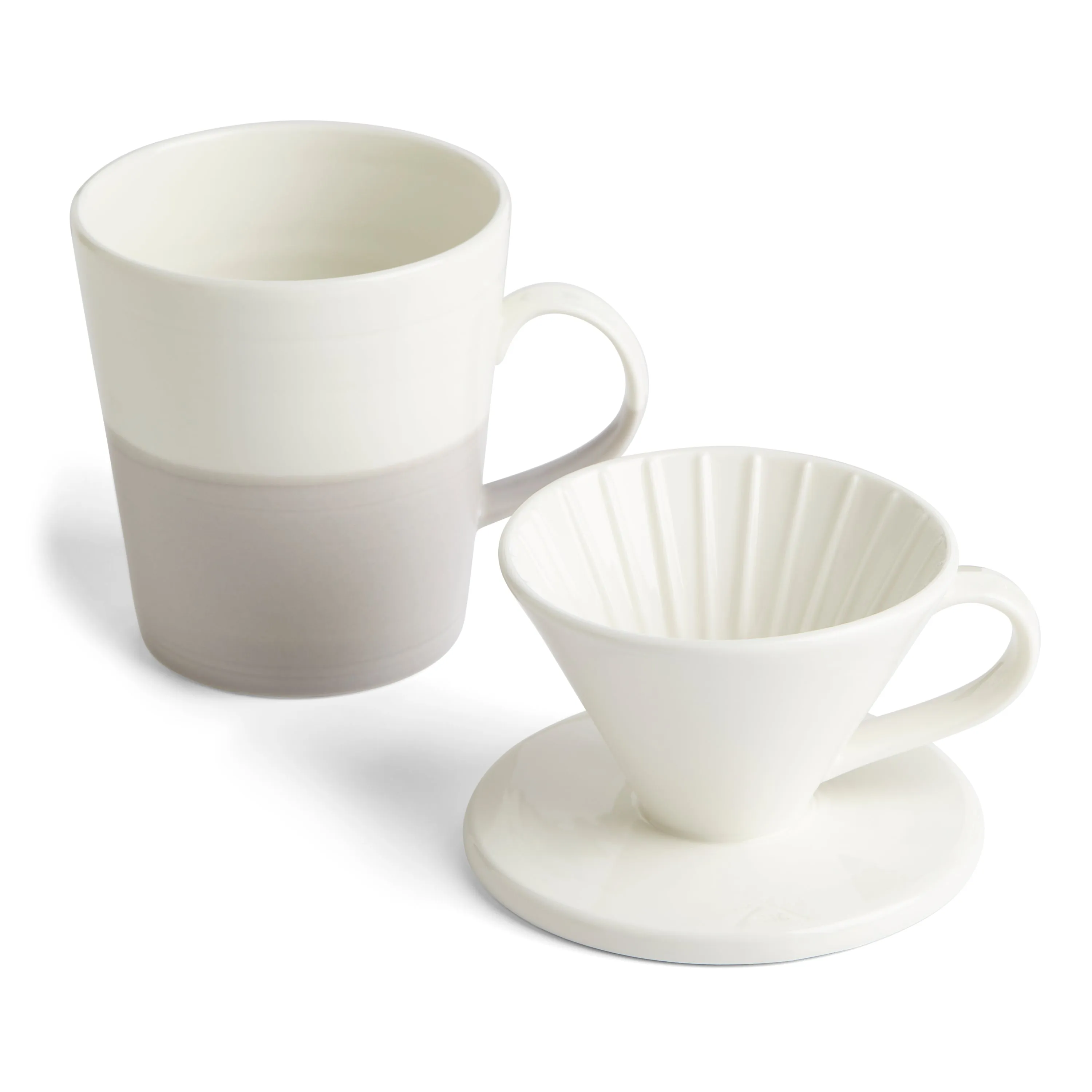 1815 Coffee Studio Grey Mug Pour Over, 2 Piece Set