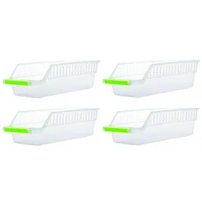 2055 Kitchen Plastic Space Saver Organizer Basket Rack- 4 pcs