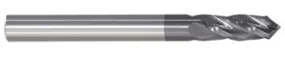 208-420375: 3/8in. Dia., 2-1/2in. Overall Length, 4-Flute, Carbide Drill Mill- SE, 90 deg, AlTiN, USA