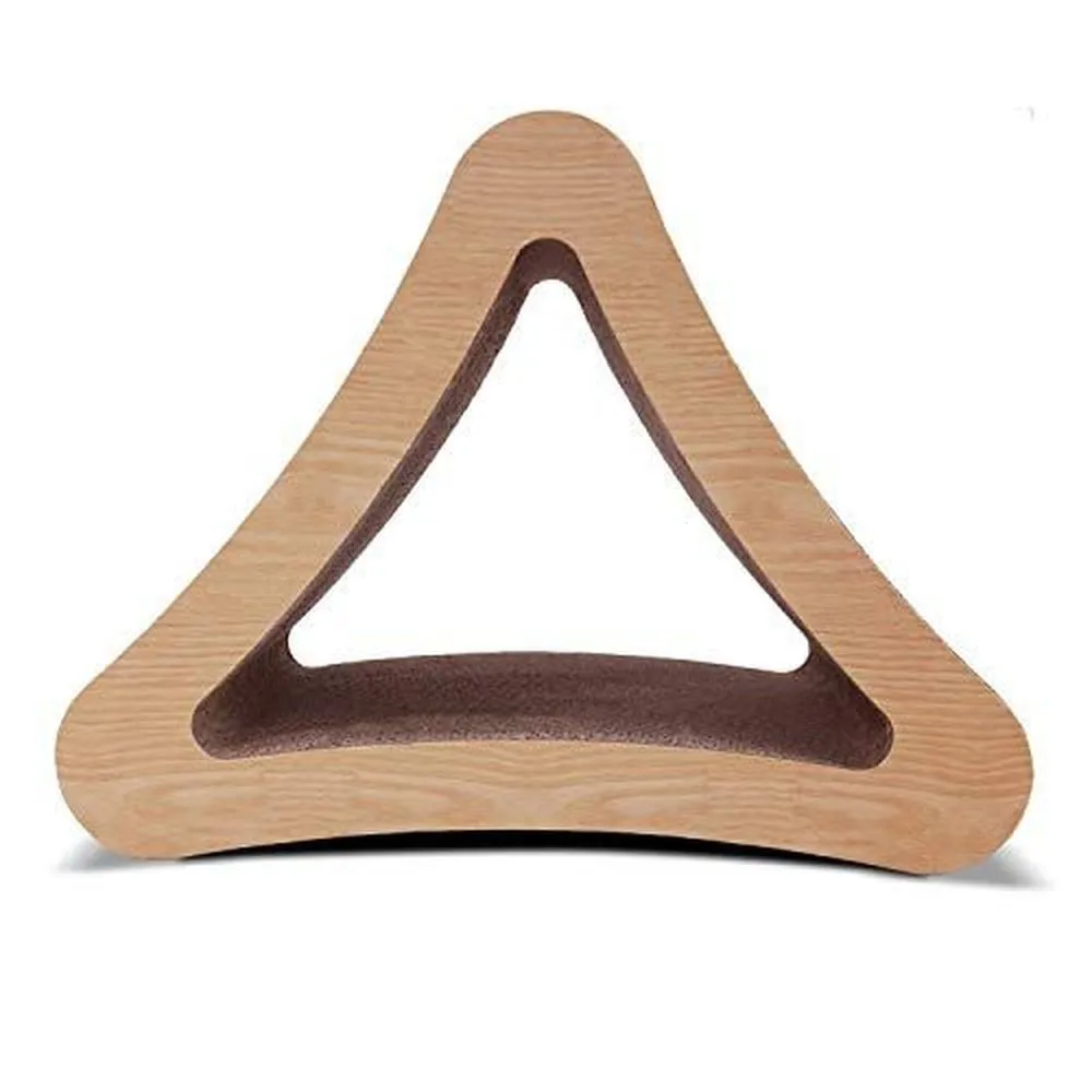 3-Sided Triangle Cat Scratching Post Scratcher Cardboard