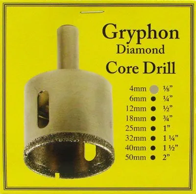 4mm (1/8 inch) Gryphon Core Drill Bit