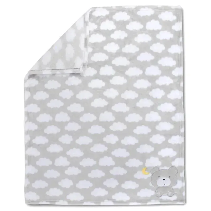 A.D. Sutton - Baby Essentials Plush Blanket, Bear Grey