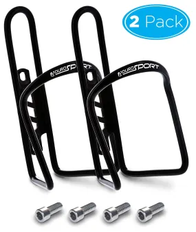 Aduro Bike Water Bottle Holder Aluminum Cage 2X Pack Bicycle Water Bottle Mount