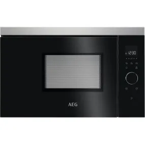 AEG MBB1756SEM 37cm High, Built In Standard Microwave Oven Small - Stainless Steel