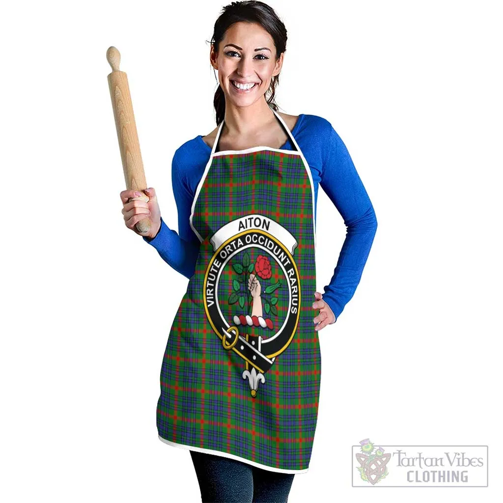 Aiton Tartan Apron with Family Crest