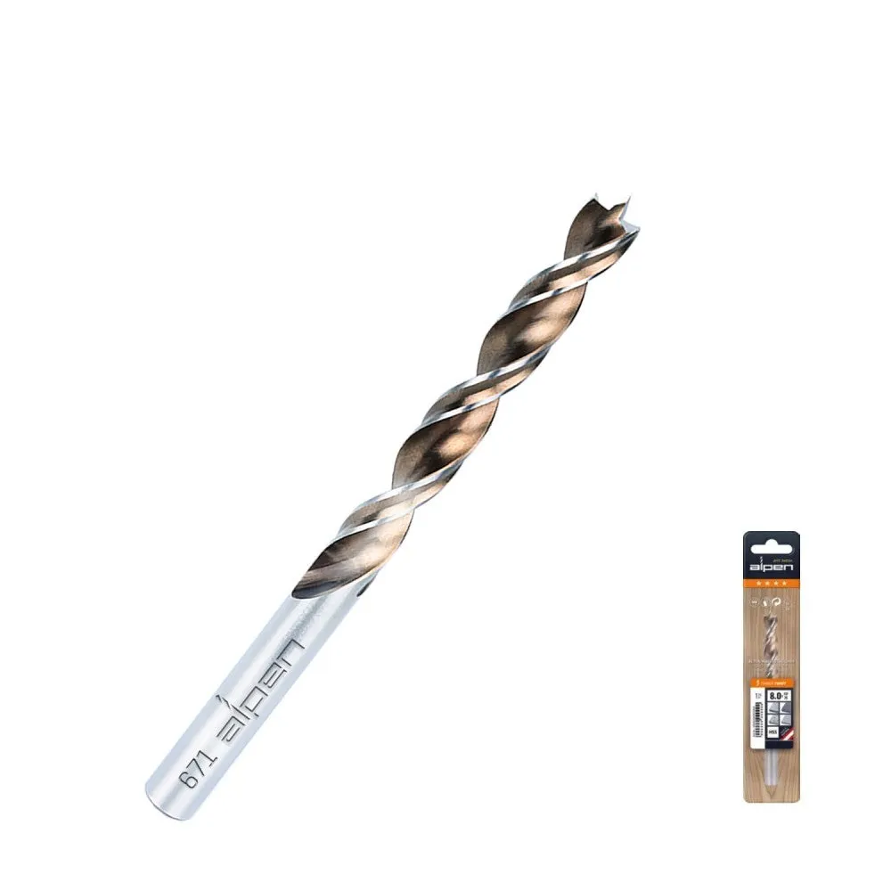 Alpen | Drill Bit Twist Wood 3.5mm Sleeved