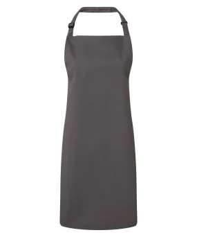 Antimicrobial bib apron | Dark Grey