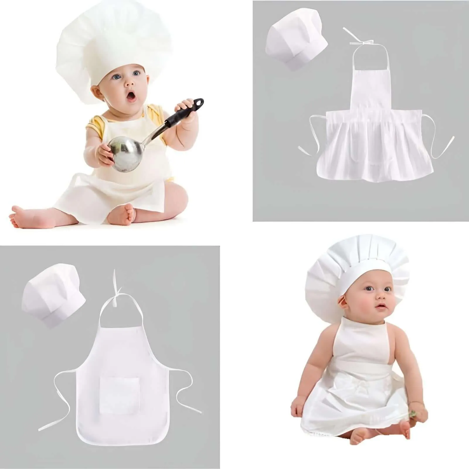 Baby Chef Apron   Hat