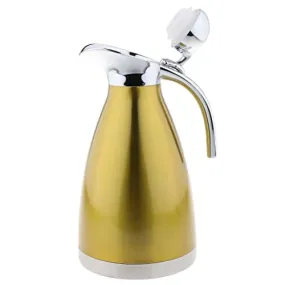 BAH 1.5L Stainless Steel Double Wall Insulated Coffee Carafe Tea Kettle Golden