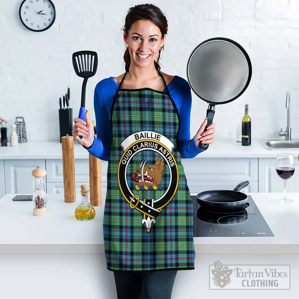 Baillie Ancient Tartan Apron with Family Crest