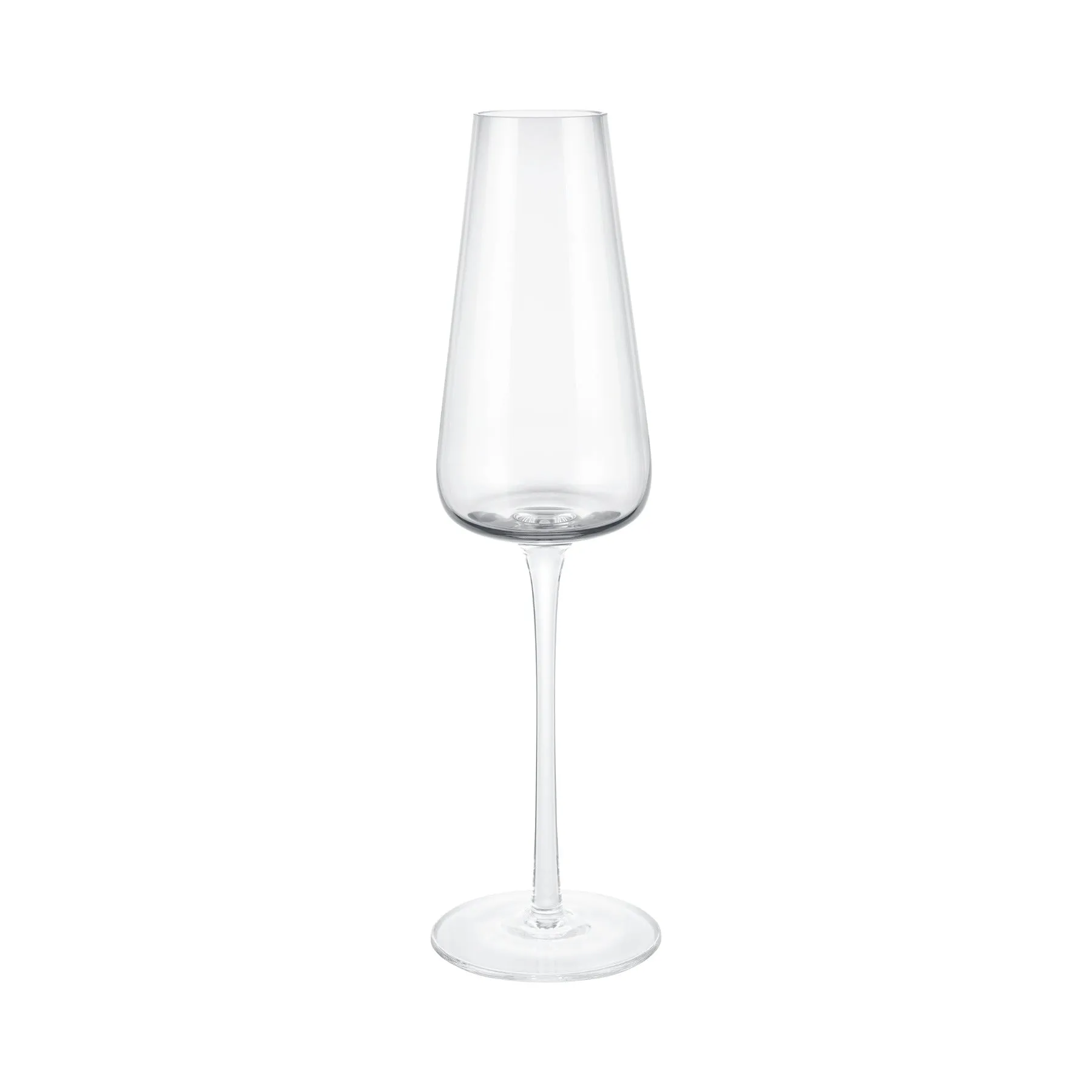 BELO Champagne Flute Glasses - 7 Ounce - Set of 6 - Clear Glass