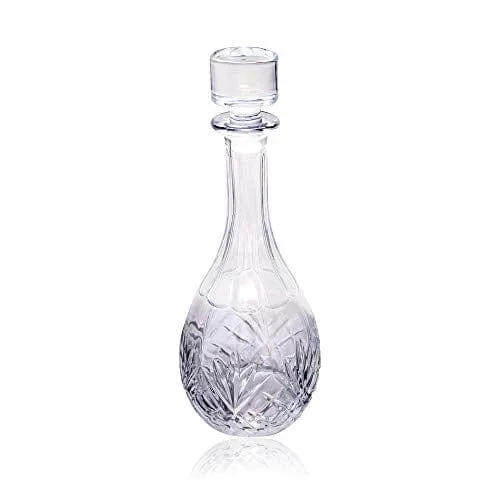 Bezrat Wine Decanter - 100% Hand Blown Lead-free Crystal Glass, Red Wine Carafe, Wine Gift, Wine Accessories