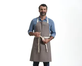 Bib Apron with Pockets, Cotton Apron for Women and Men | Eco-Friendly