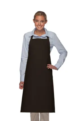 Black Deluxe XL Butcher Adjustable Apron (No Pockets)