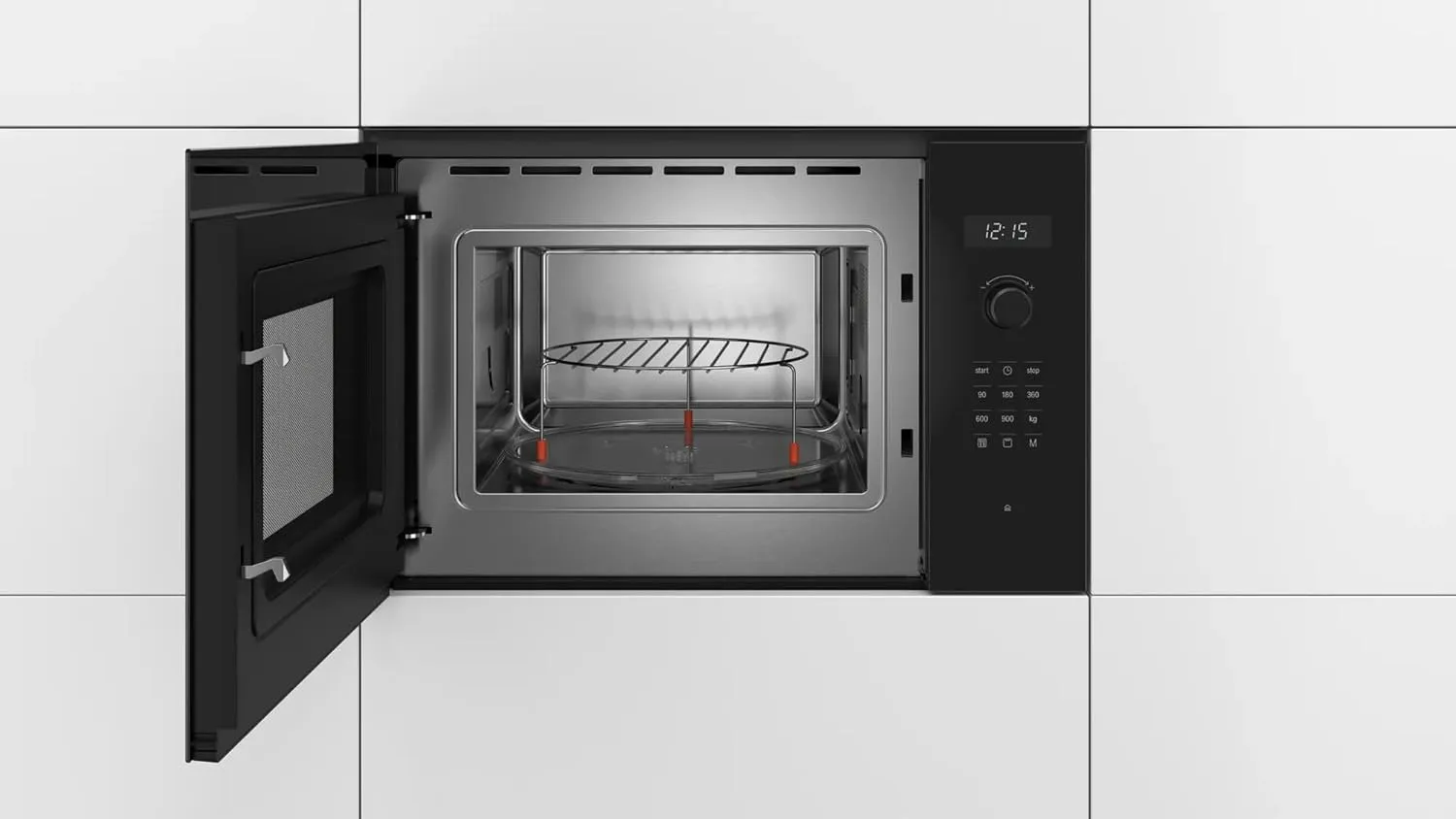 Bosch BEL554MB0I 25 Litre Series 6 Built-In Microwave Oven Stainless Steel Microwave Oven (Black) (Series 6)