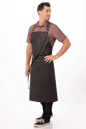 Boulder Black & Brown Chefs Bib Apron