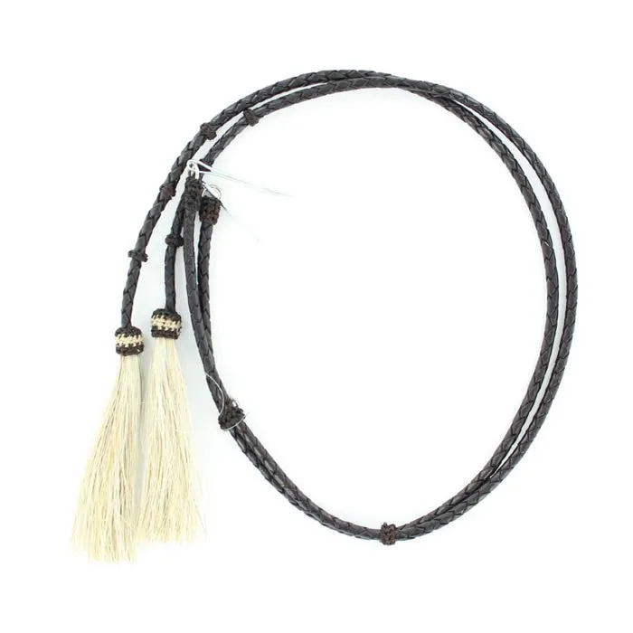 Braided Leather Stampede String with Pins #0296801