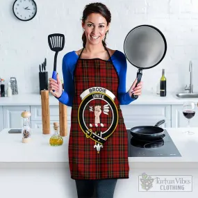 Brodie Tartan Apron with Family Crest