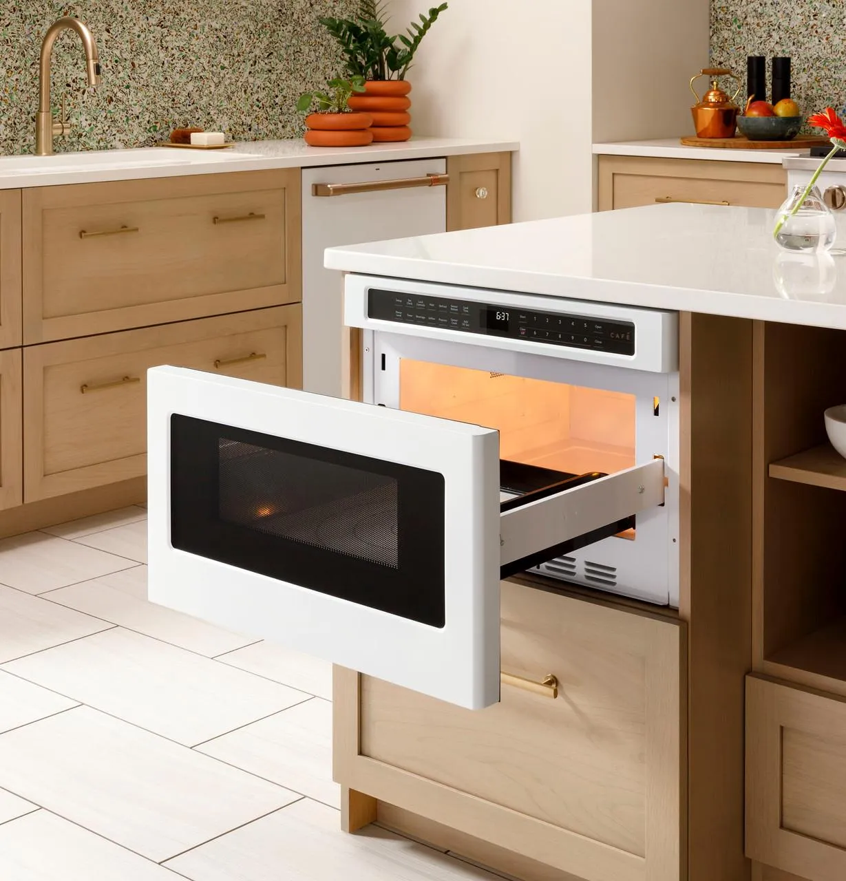 Cafe CWL112P3RD5 Caf(eback)™ Built-In Microwave Drawer Oven