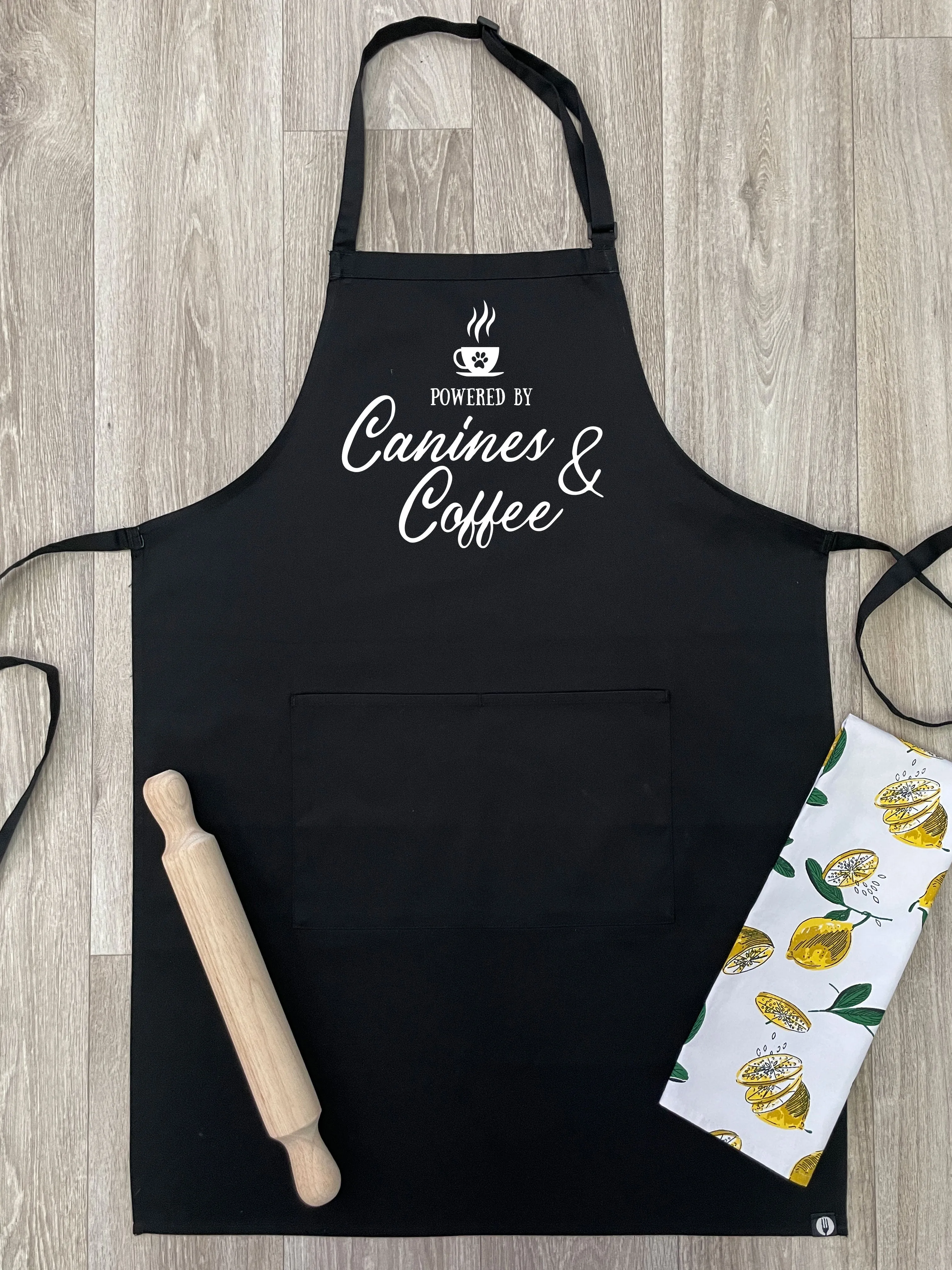 Canines & Coffee Bib Apron