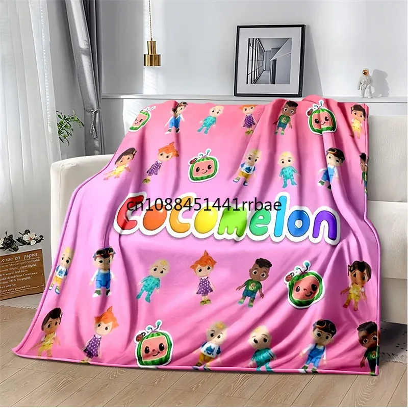 CC-CoComelon Cartoon Printed Blanket Children's Warmblankets Flannel Soft and Comfortable Home TravelBlanket Birthday Gift (Copy)