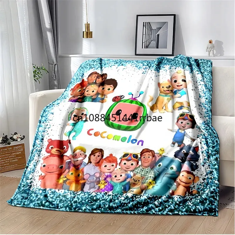 CC-CoComelon Cartoon Printed Blanket Children's Warmblankets Flannel Soft and Comfortable Home TravelBlanket Birthday Gift (Copy)