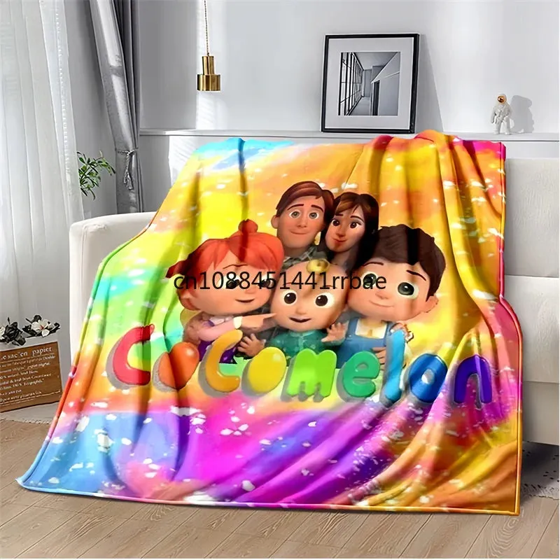 CC-CoComelon Cartoon Printed Blanket Children's Warmblankets Flannel Soft and Comfortable Home TravelBlanket Birthday Gift (Copy)