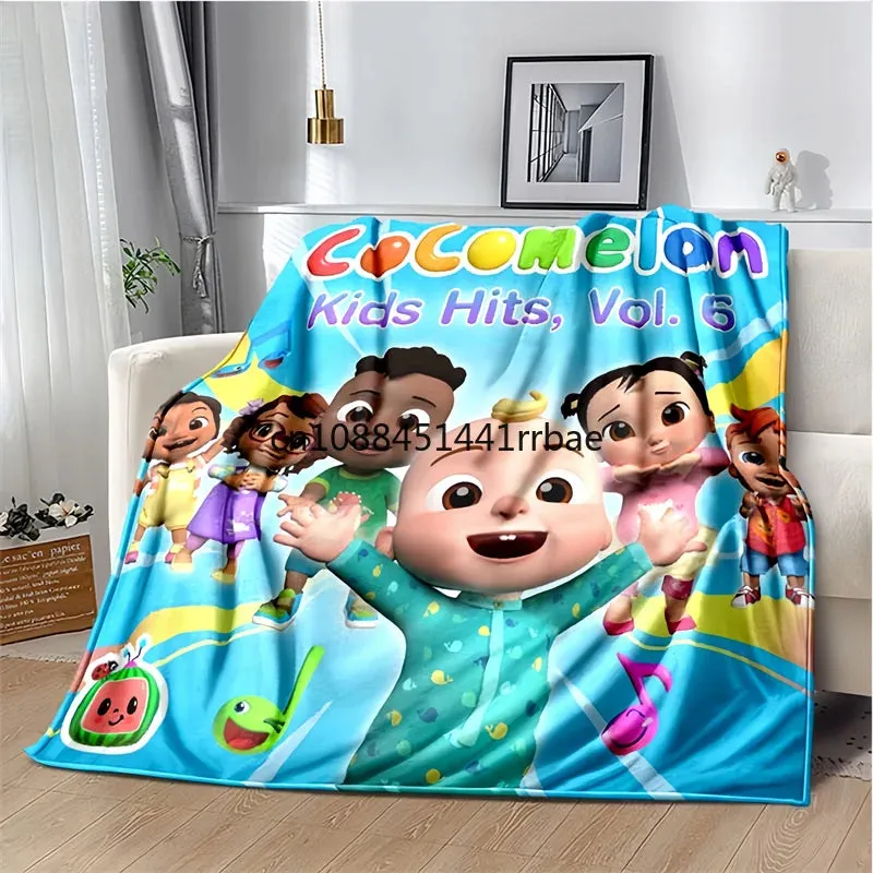 CC-CoComelon Cartoon Printed Blanket Children's Warmblankets Flannel Soft and Comfortable Home TravelBlanket Birthday Gift (Copy)