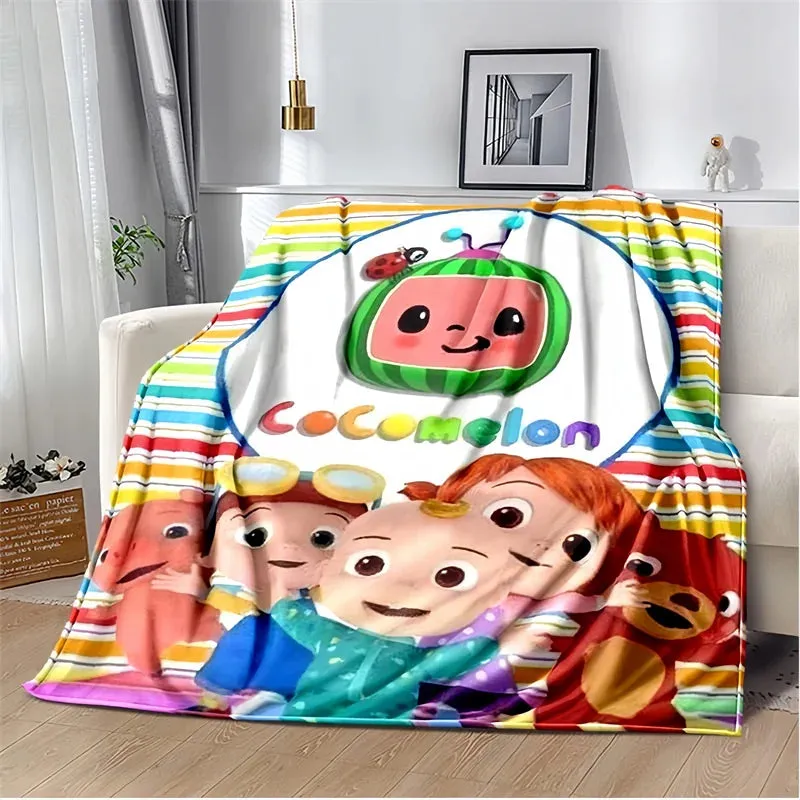 CC-CoComelon Cartoon Printed Blanket Children's Warmblankets Flannel Soft and Comfortable Home TravelBlanket Birthday Gift (Copy)