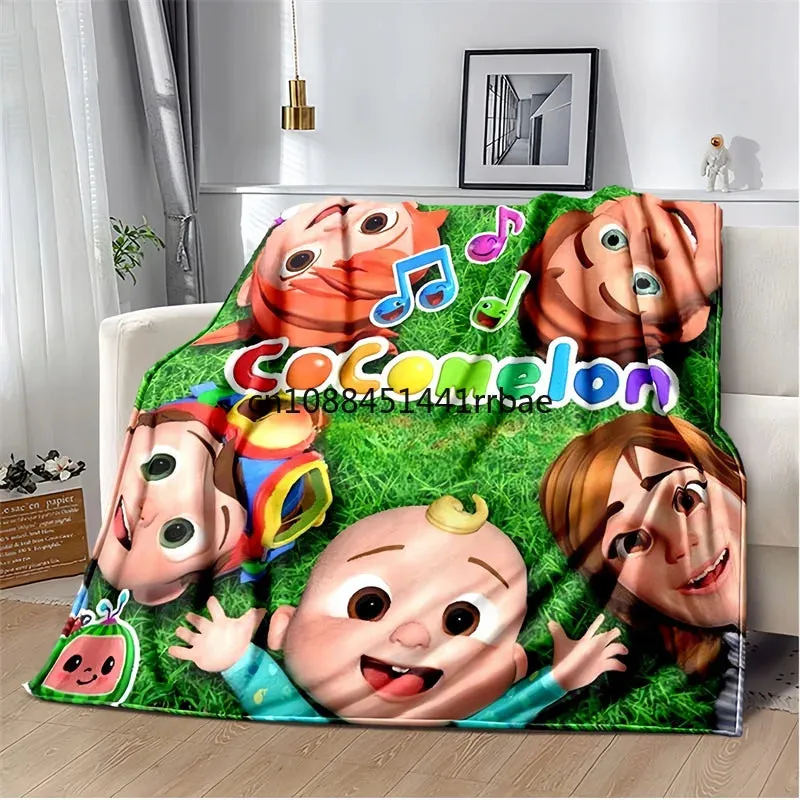 CC-CoComelon Cartoon Printed Blanket Children's Warmblankets Flannel Soft and Comfortable Home TravelBlanket Birthday Gift (Copy)