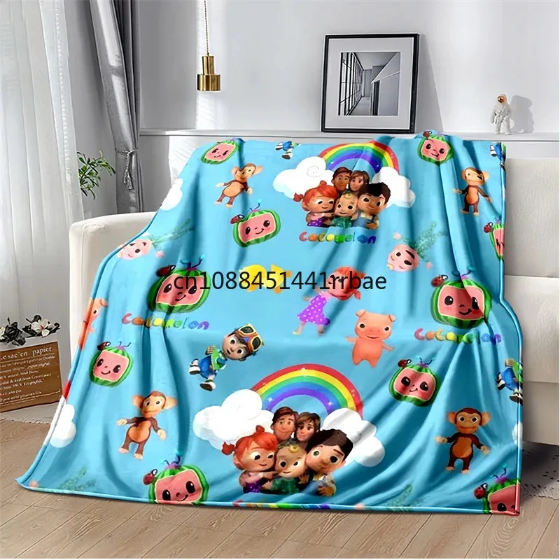 CC-CoComelon Cartoon Printed Blanket Children's Warmblankets Flannel Soft and Comfortable Home TravelBlanket Birthday Gift (Copy)