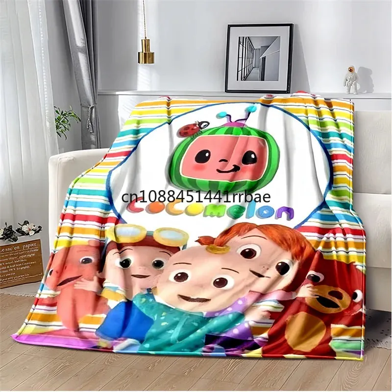 CC-CoComelon Cartoon Printed Blanket Children's Warmblankets Flannel Soft and Comfortable Home TravelBlanket Birthday Gift (Copy)