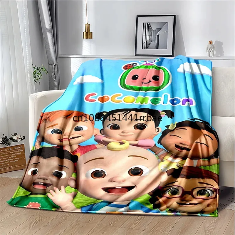 CC-CoComelon Cartoon Printed Blanket Children's Warmblankets Flannel Soft and Comfortable Home TravelBlanket Birthday Gift (Copy)