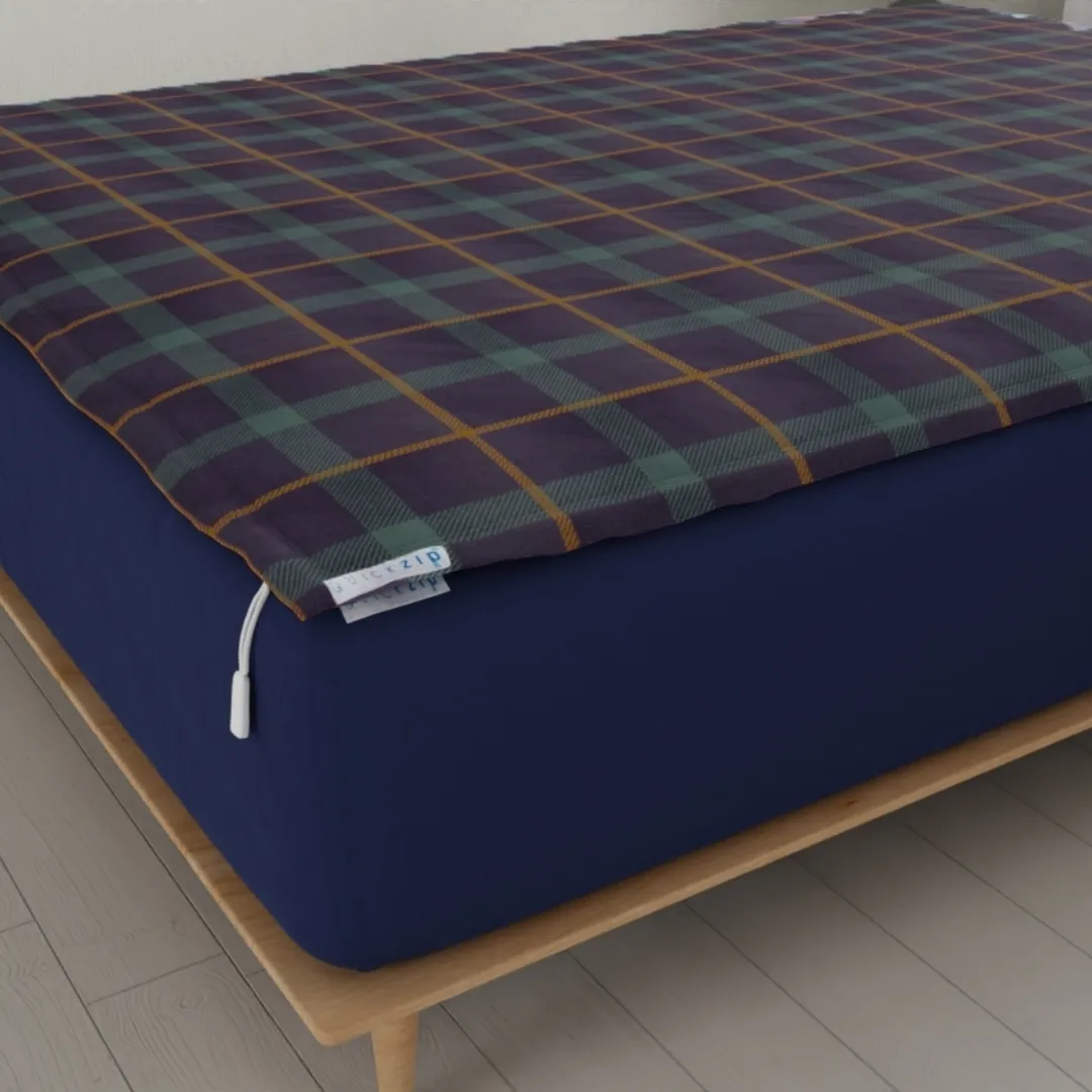 Classic Flannel Fitted Sheet (Base   Zip Sheet ) - Cal King