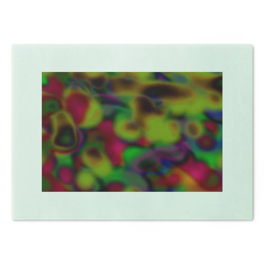 Colorful Cloud Painting Cutting Board