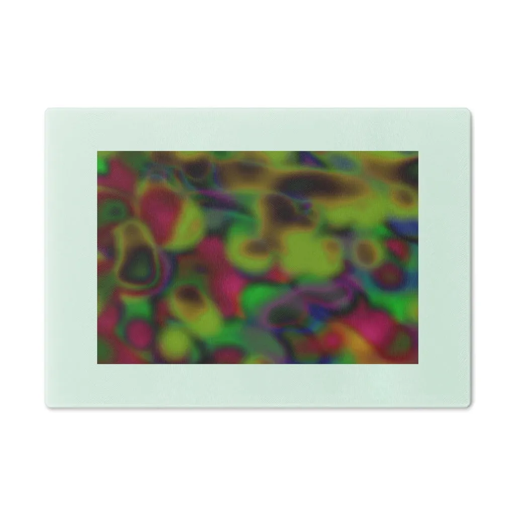 Colorful Cloud Painting Cutting Board