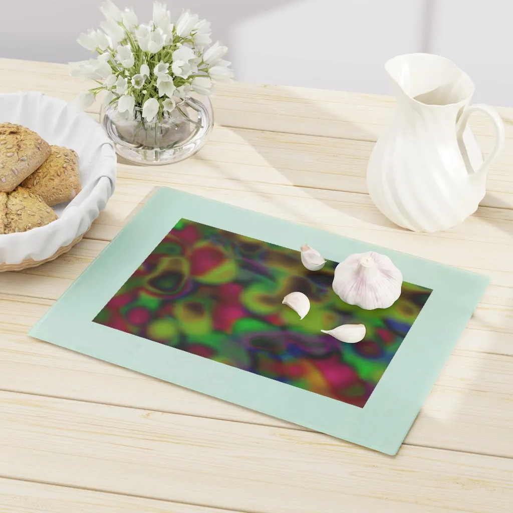 Colorful Cloud Painting Cutting Board