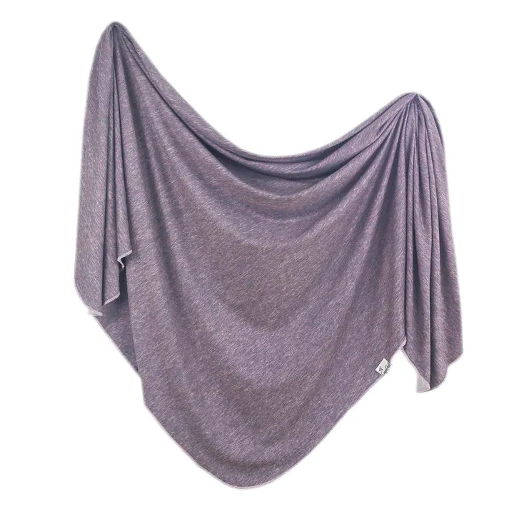 Copper Pearl Violet Knit Swaddle Blanket