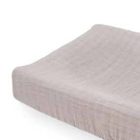 Cotton Muslin Changing Pad Cover - Porpoise