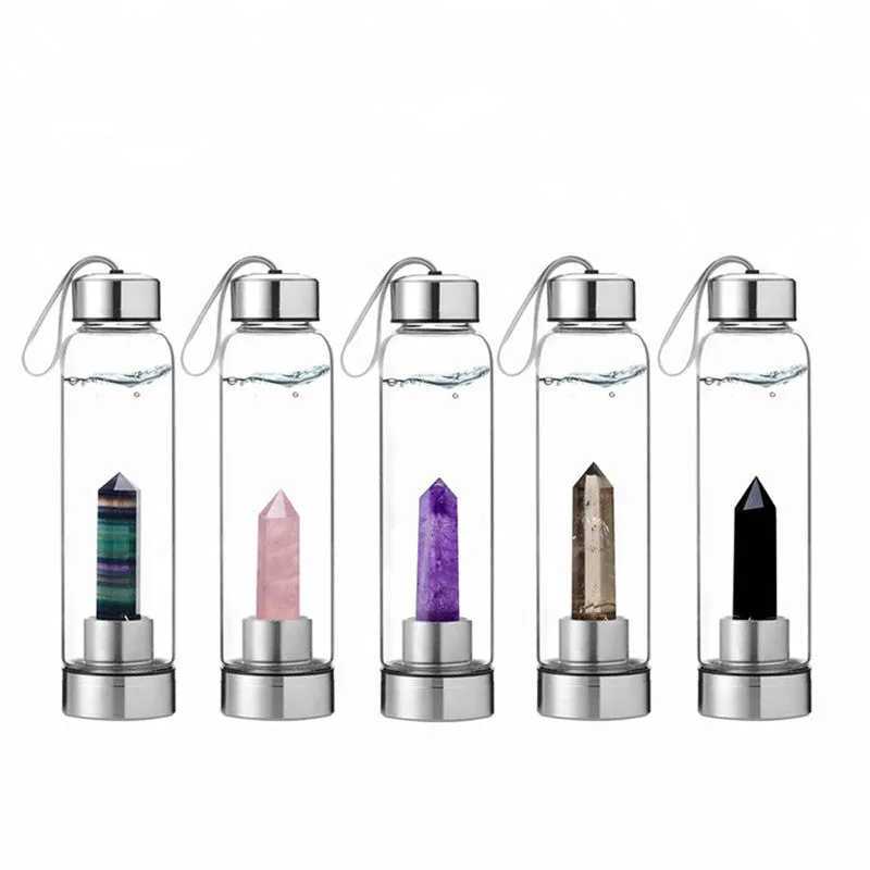 Crystal Healing Bottle - CRYSTALS ONLY 500ML