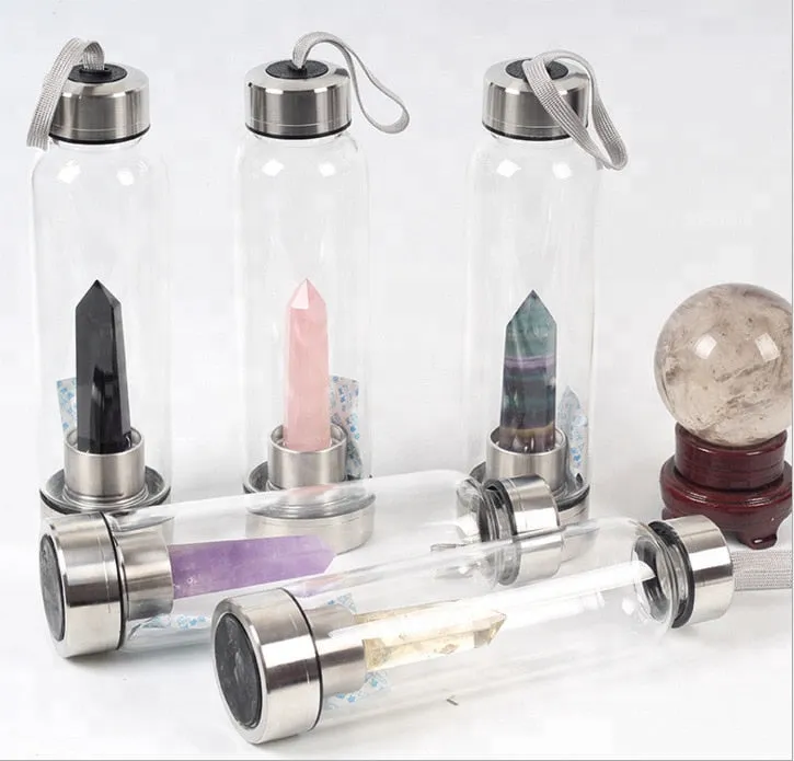 Crystal Healing Bottle - CRYSTALS ONLY 500ML