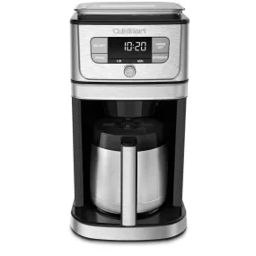 Cuisinart DGB-850 Burr Grind & Brew 10-Cup Coffeemaker with Thermal Carafe, Black/Stainless Steel, Silver