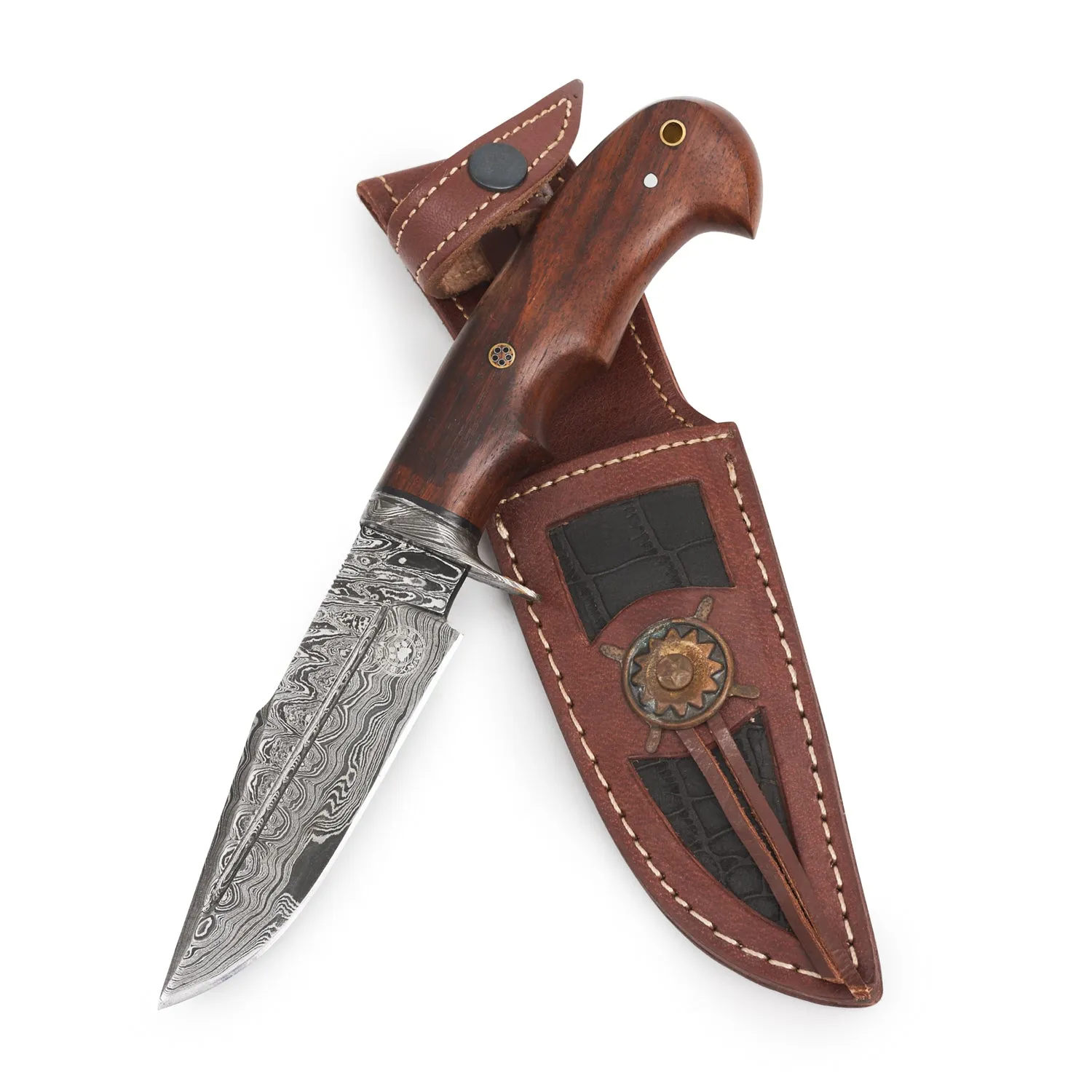 Deer Hunter Damascus Knife