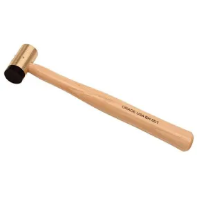 Delrin Tipped Brass Hammer - 8 oz