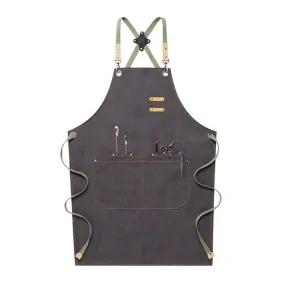 Denim Apron Custom Logo Serve Apron Personalized Studio Apron Chef Apron Work Apron M79-16A